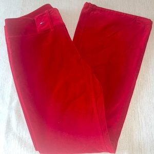 NWT VINTAGE 2001 Tommy Hilfiger Red Velvet Low Waist  wmns size 13
